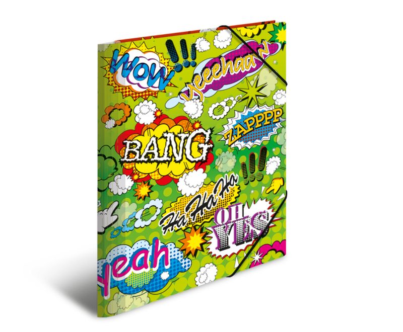 HERMA strikkmappe i plastmateriale, A3, Comics (3 pakk)