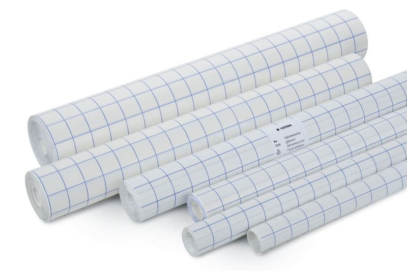 HERMA selvklebende plastfolie 40cm 1m rutenett (10 pakk)