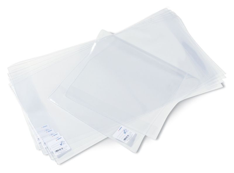 BASIC ferdigbind til bøker, klar, 275x540 mm (10 pakk)