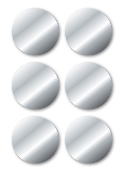 Hovedbilde VARIO Etiketter, sølv Ø32 mm, 3 ark, 18 stk  (10 ...
