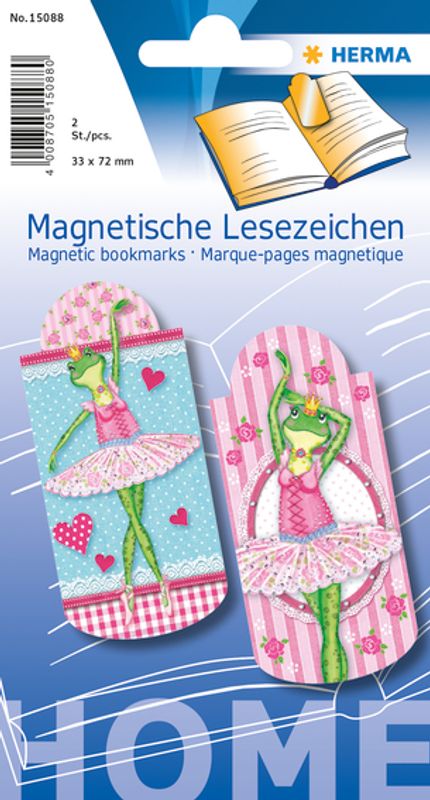 Magnetiske bokmerker, Ballerina, 33x72 mm, 2 stk (5 pakk)
