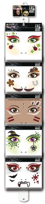 Hovedbilde Display FACE ART til vegg, 5 motiver, 25 ...