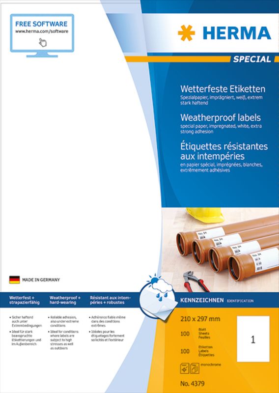 SPECIAL Utebruk, impregnert, A4, 100 ark 210x297 (100)