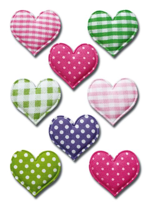 Hovedbilde MAGIC Stickers Hjerter med prikker/striper, ...