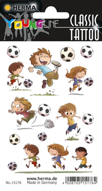 Hovedbilde CLASSIC Tattoos Colour Art, Fotball, 10 motiver, ...