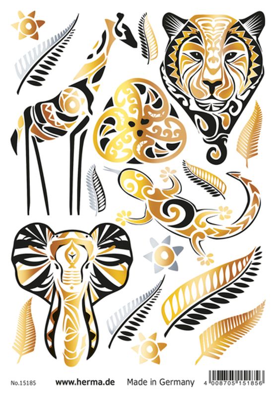 FLASH TATTOO ETHNO STYLE, 17 motiver (5 pakk)