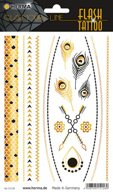 Hovedbilde FLASH TATTOO JEWELS, 17 motiver (5 pakk)