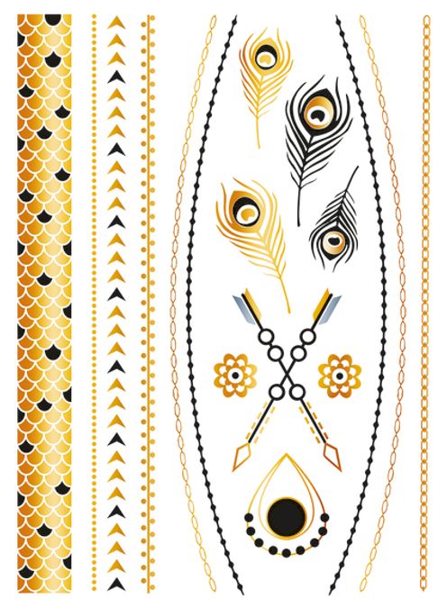 Hovedbilde FLASH TATTOO JEWELS, 17 motiver (5 pakk)