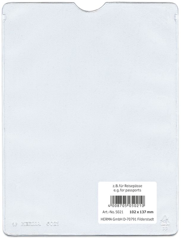 HERMA plastlommer i klar plast 76x107 mm (25 stk)