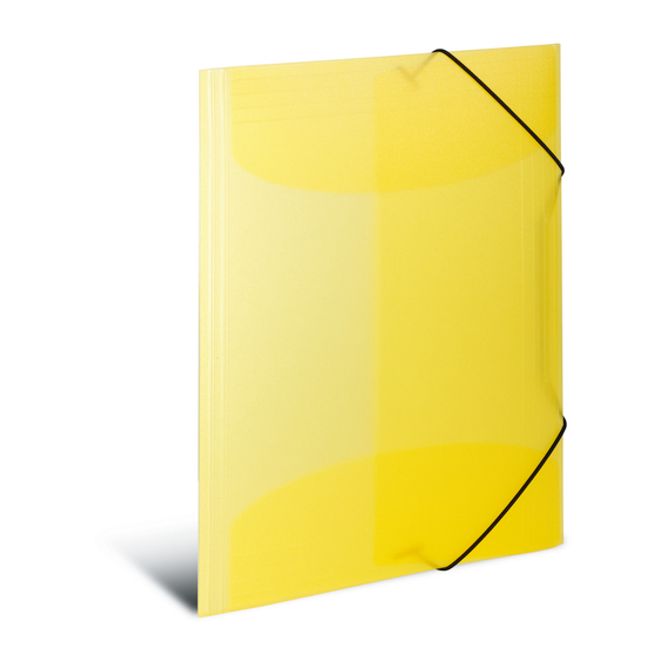 Hovedbilde Strikkmappe i transparent plastmateriale A3, gul ...