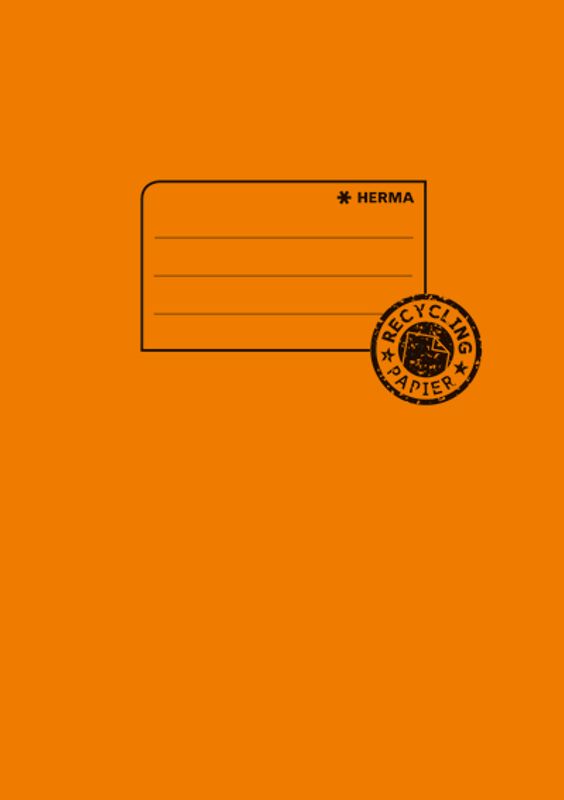 Ferdigbind til skrivebøker A 5 miljøpapir orange (10 pakk)