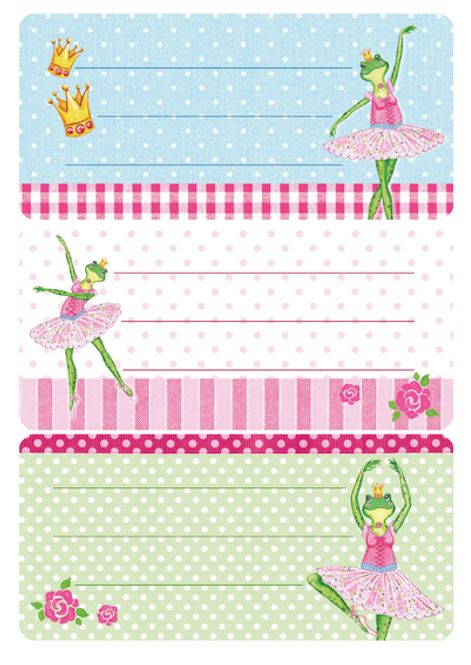 Hovedbilde VARIO boketiketter Froskeballerina, glitter, 2 ...