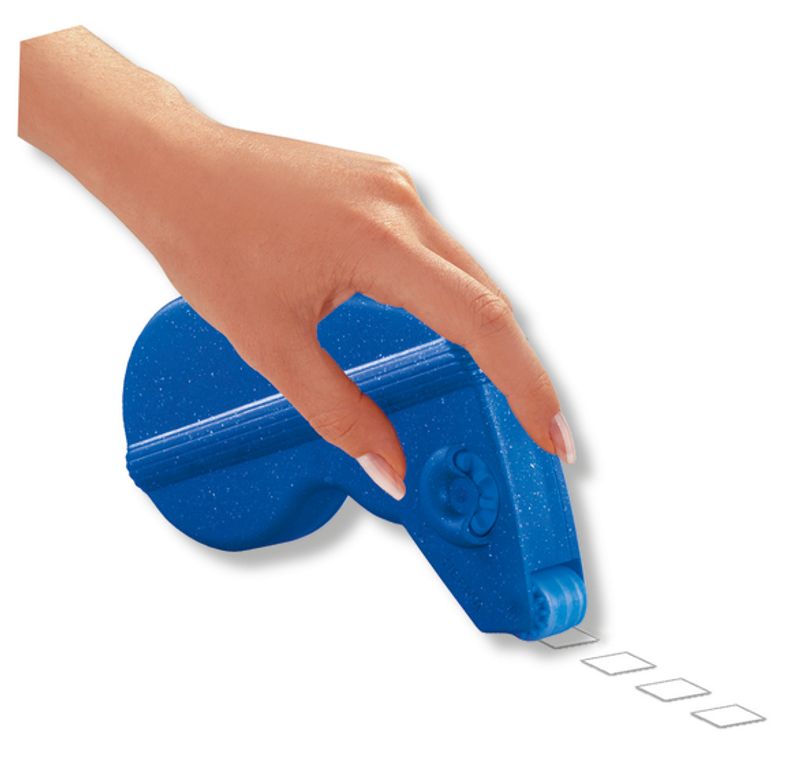 VARIO limroller tapebiter (1000) blå, dobbeltsidig lim, 1stk