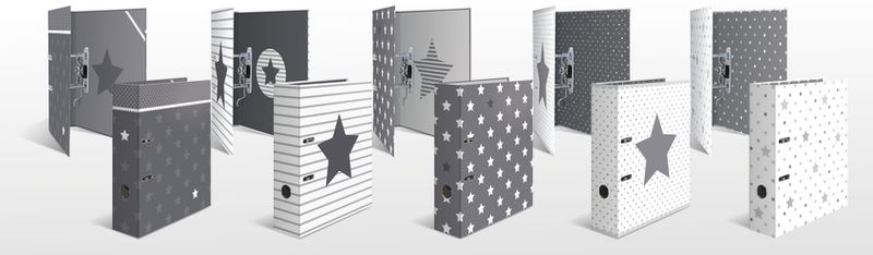 Sortiment Stars, HERMA ringpermer i kartong, A4, 10 stk