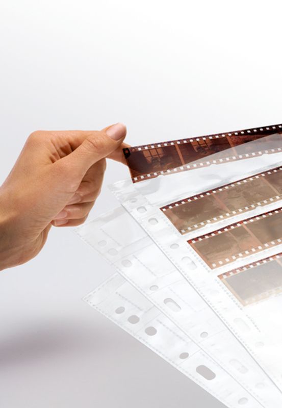 Negativlommer for småbildefilm, 7x6, 25,3x29,9 cm, 25 ark