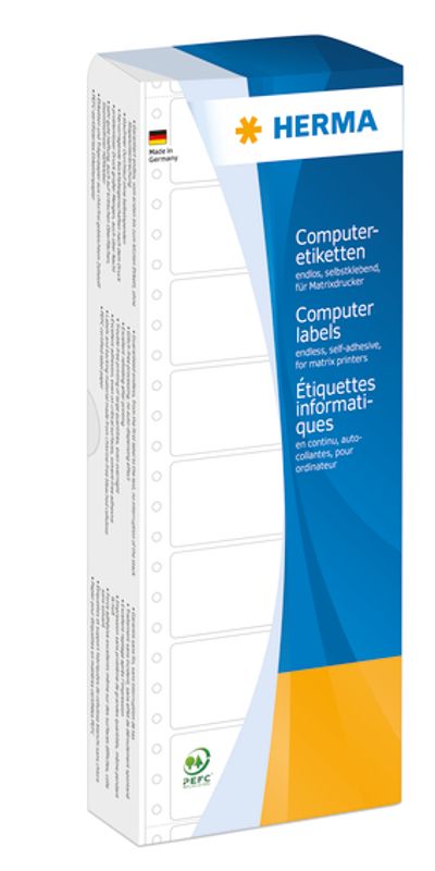 HERMA dataetiketter i bane 2000 stk, 88x35 gul